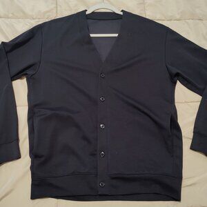GU Black Cardigan Men Size US Small From Japan